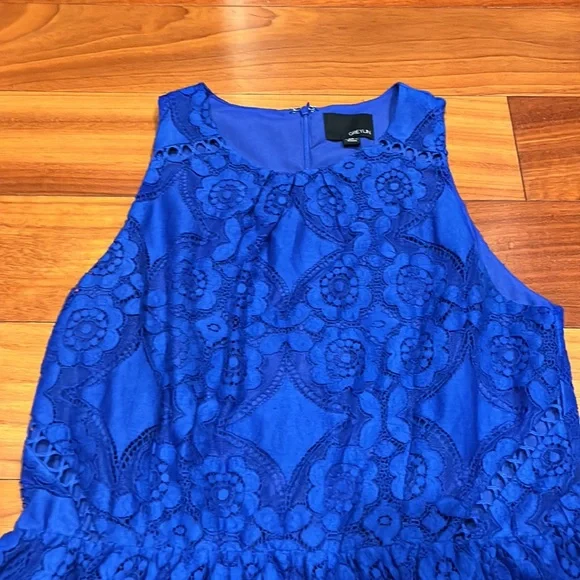 Greylin Yunis Lace Grommet Dress Gently Worn - Picture 4 of 5